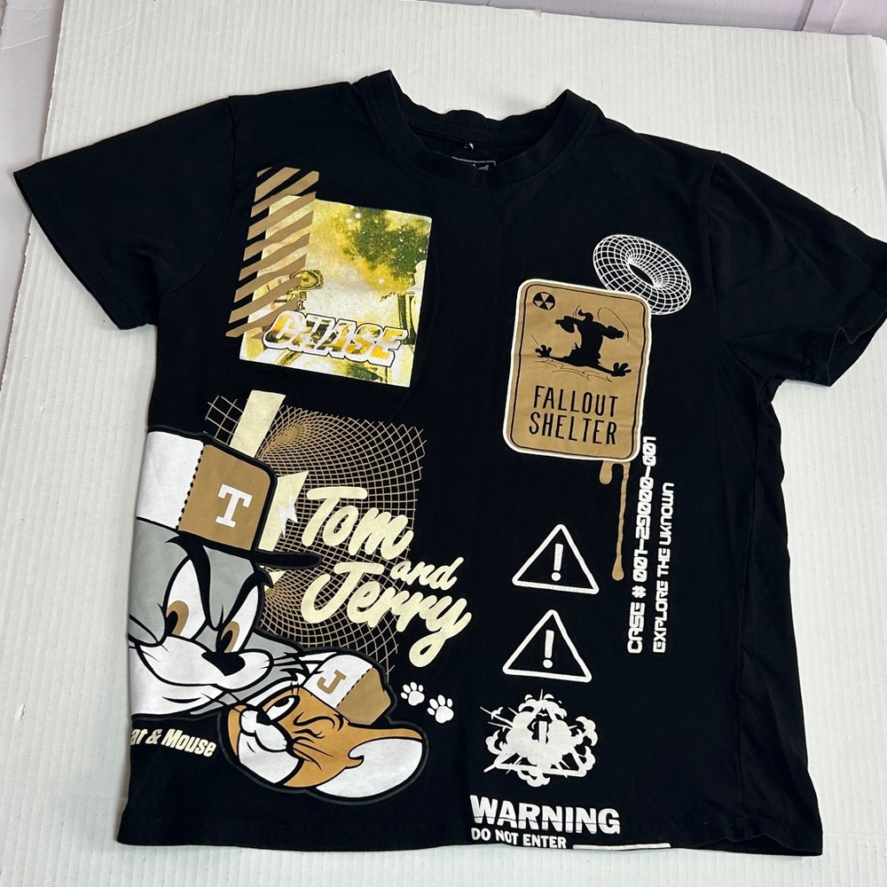 Tom and Jerry Black Kids T-Shirt size M